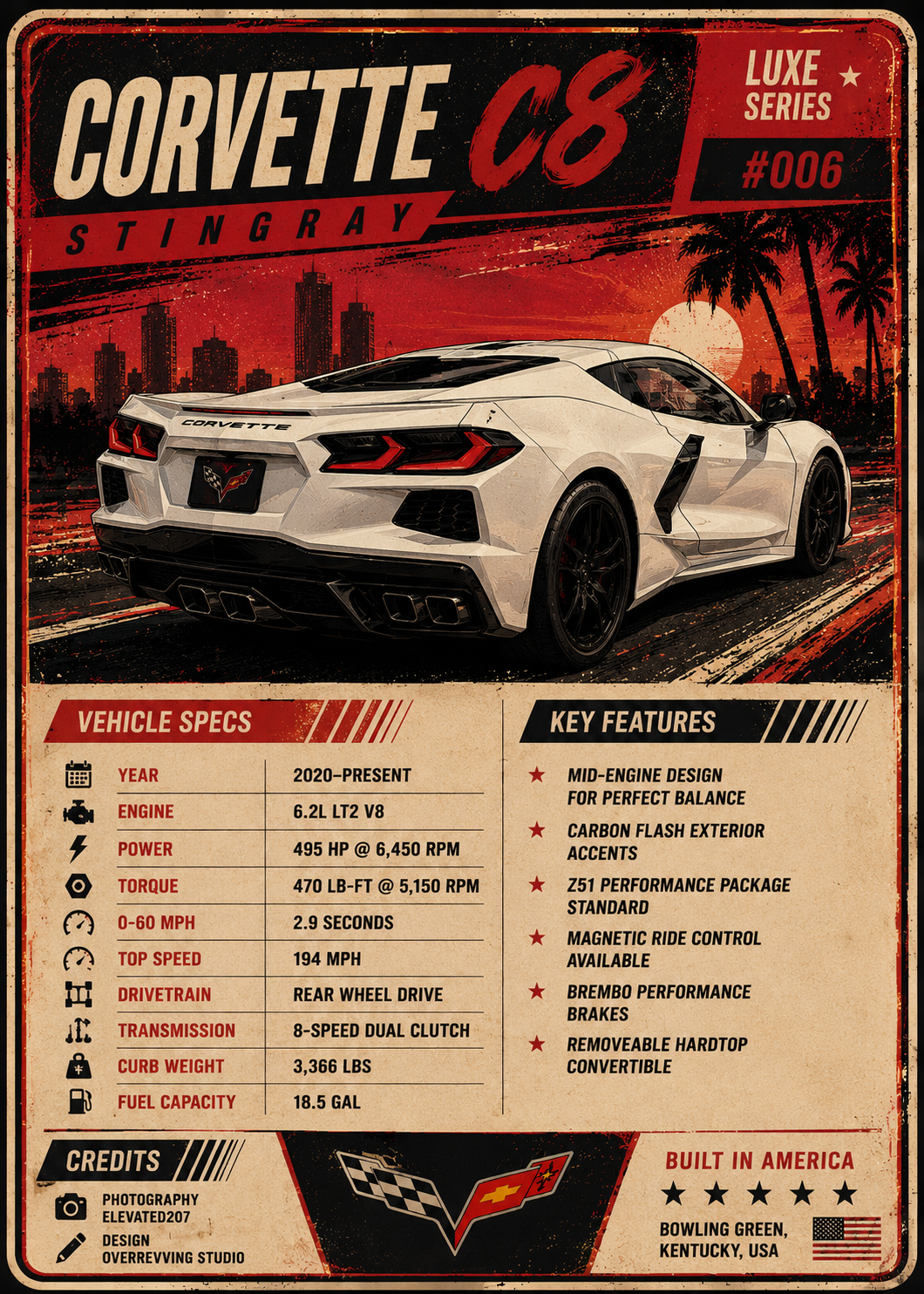 Custom Car Cards — back