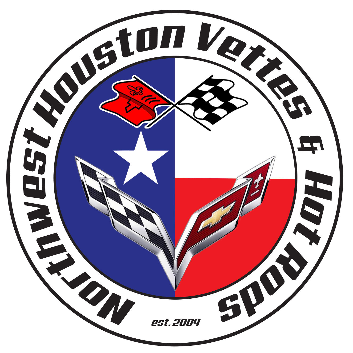West Houston Vettes & Hot Rods logo